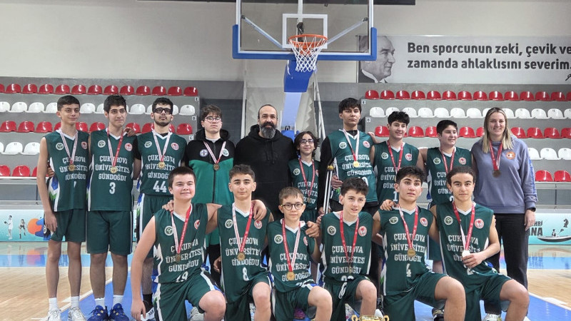 ÇUKUROVA ÜNİVERSİTESİ U14 ERKEK BASKETBOL TAKIMI NAMAĞLUP ŞAMYİYON