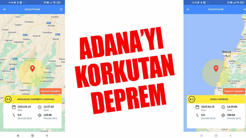 Adana'da 4.2 büyüklüğünde deprem