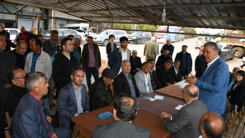 Aladağ'da CHP heyetine büyük ilgi