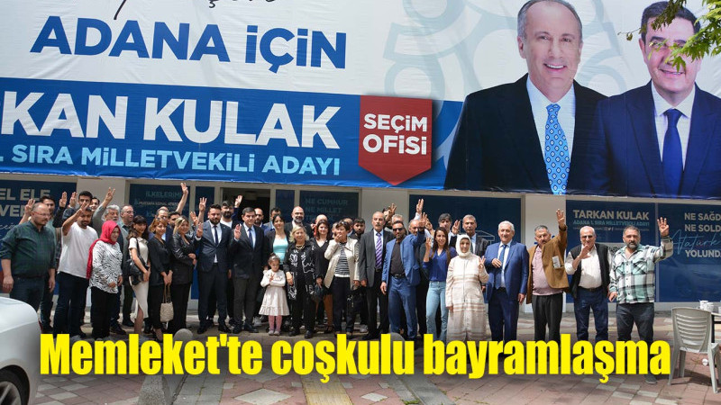 Memleket'te coşkulu bayramlaşma