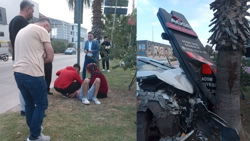 Adana OSB’de trafik kazası; 2 yaralı