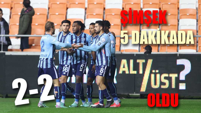 Şimşek, beş dakikada alt-üst oldu: 2-2