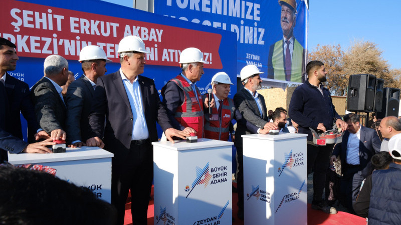 ŞEHİT ERKUT AKBAY SEMT MERKEZİ'NİN TEMELİ ATILDI