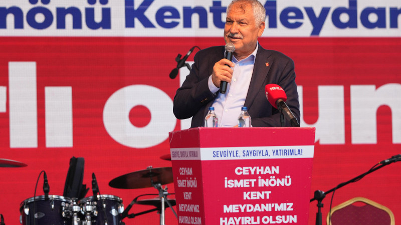 CEYHAN İSMET İNÖNÜ KENT MEYDANI AÇILDI