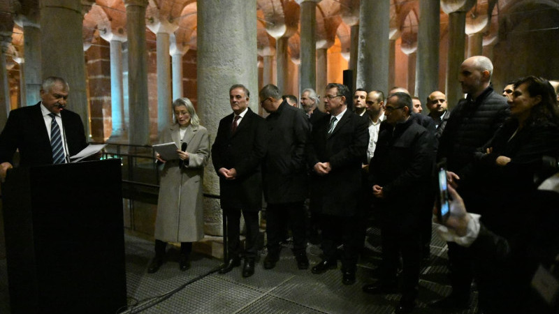 TÜRK VE ALMAN BELEDİYE BAŞKANLARI YEREBATAN SARNICI’NDA BİR ARAYA GELDİ