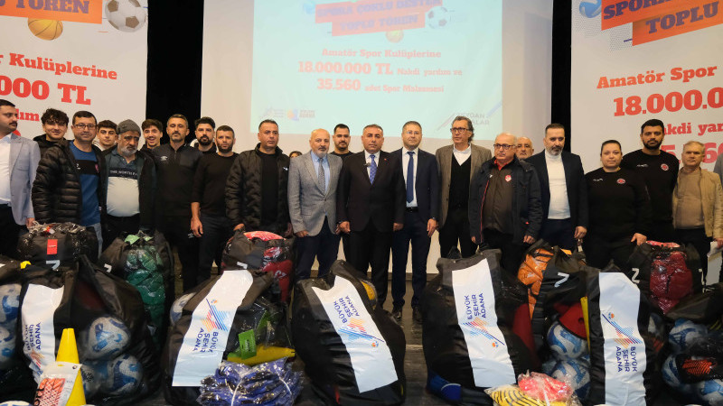 ADANA BÜYÜKŞEHİR’DEN AMATÖR SPOR KULÜPLERİNE DESTEK
