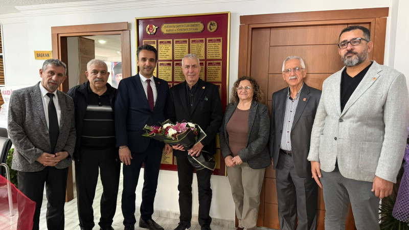 CHP ÇUKUROVA İLÇE YÖNETİMİNDEN GAZETECİLER CEMİYETİ’NE ZİYARET