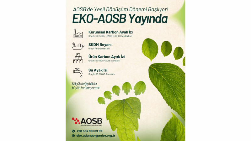Yeşil Dönüşümde Yeni Adım: EKOAOSB Kullanıma Açıldı
