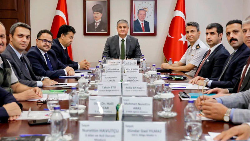 ORMAN YANGINLARI İLE MÜCADELE TOPLANTISI VALİ MUSTAFA YAVUZ’UN BAŞKANLIĞINDA YAPILDI