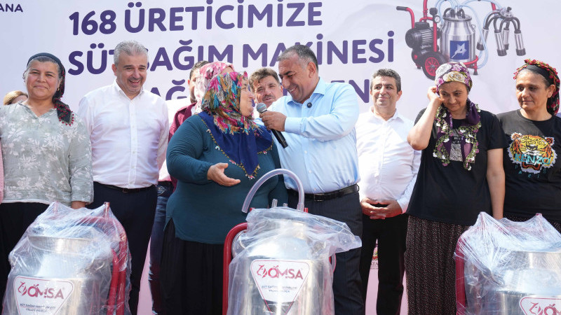 Büyükşehirden üreticiye 168 adet süt sağım makinesi