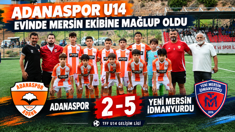 Adanaspor U14 Evinde Mersin Ekibine Mağlup